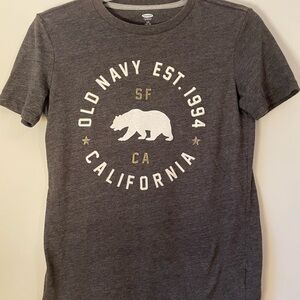 Kids Old Navy Gray San Francisco California Bear Tee